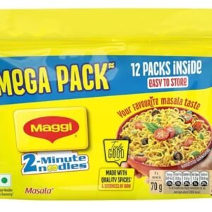Maggi 2-Minute Instant Noodles Masala (Mega Pack) – 12 x 70g (840g)