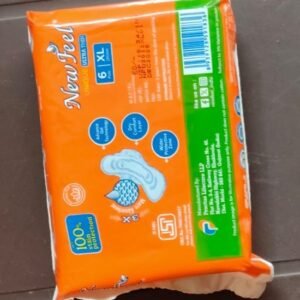 NewFeel Unique Ultra Thin Sanitary Pads – XL Size (280mm) with Soft Dry Cover – 6 Pads Pack