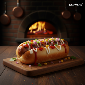 Veg Hot Dog – Grilled Patty with Fresh Toppings