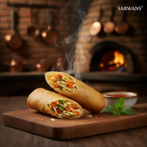 Sarwans Crispy Veg Roll – Wrapped with Fresh Vegetables & Spices