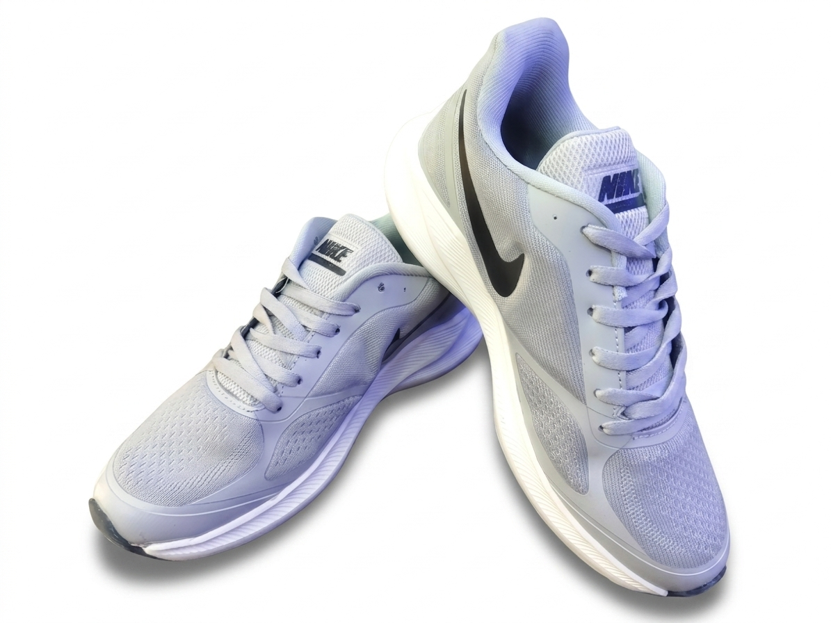 Nike Men's Grey & Black Lightweight Sports Shoes, juta - Image 2