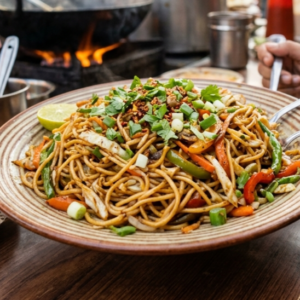 Street Style Veg Chowmein (Noodles)