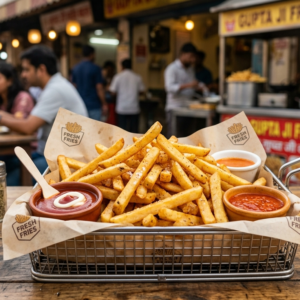 Crispy Masala French Fries with Dips