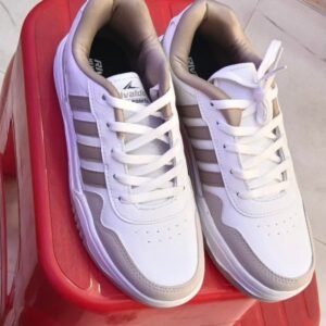 Rivaldo Sports White & Beige Casual Sneakers, juta
