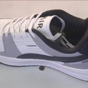 Premium Dual-Tone Sporty Sneakers (Grey & White Edition),juta