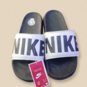 Men’s Comfort Slide Slippers Black White, boys ki chappal