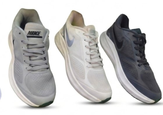 Nike Men's Grey & Black Lightweight Sports Shoes, juta - Image 4