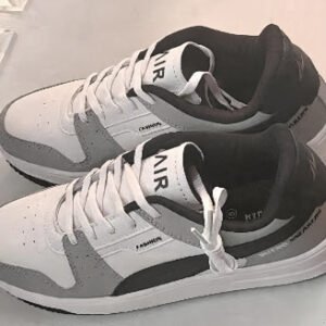 Premium Dual-Tone Sporty Sneakers (Grey & White Edition),juta