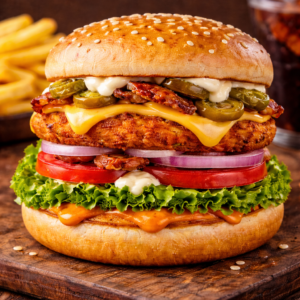 Special Veg Burger | Loaded Premium Burger | Chef Special Burger