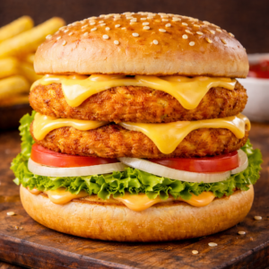 Double Aloo Tikki Cheese Burger | Double Cheesy Veg Burger | Extra Loaded Burger