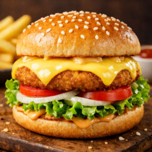 Cheesy Veg Burger | Loaded Cheese Burger | Fresh & Tasty