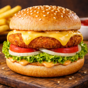 Aloo Tikki Cheese Burger | Cheesy Crispy Potato Burger | Desi Fusion Burger