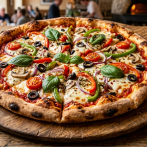 Garden Fresh Veggie Delight Large Pizza – Hand-Tossed Crust (12-inch)a