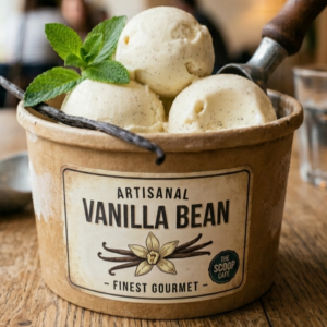 Artisanal Vanilla Bean Ice Cream 150 ML – Pure Gourmet Delight