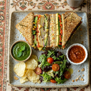 Jumbo Veg Club Sandwich Platter, mix sandwich – Healthy & Filling