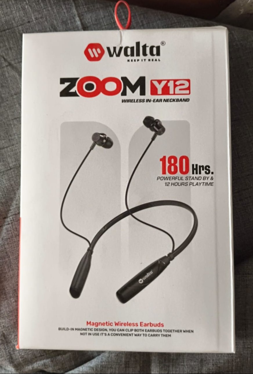 Walta Zoom Y12 Wireless In-Ear Neckband at just ₹200 | Sarwans