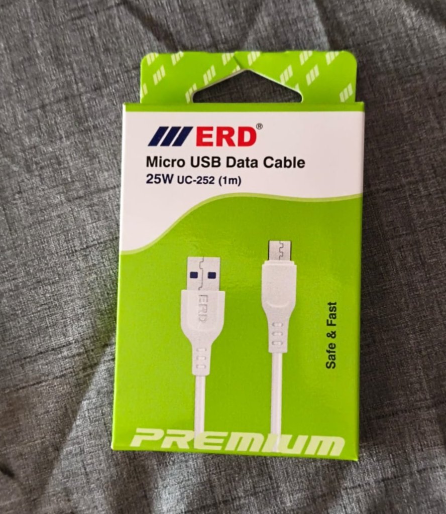 ERD Premium 25W Micro USB Data Cable UC-252 (1m) | Sarwans