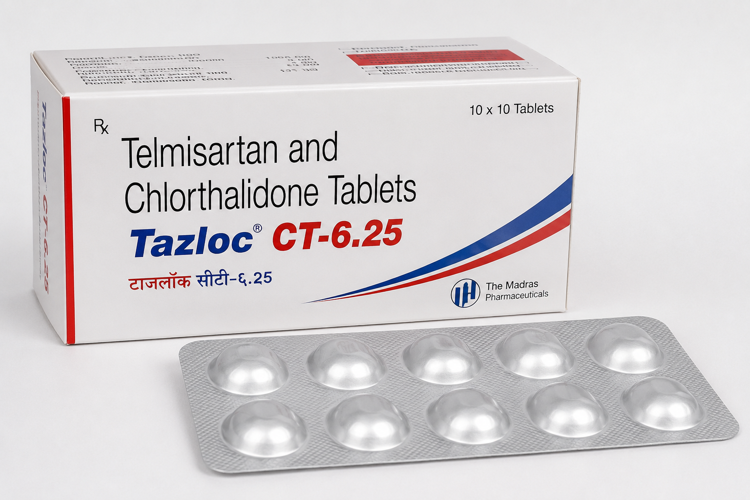 Tazloc CT-6.25 – Blood Pressure Management Tablets 10's