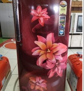 Voltas Beko Single Door Refrigerator (Burgundy/Red Floral Finish)