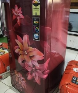 Voltas Beko Single Door Refrigerator (Burgundy/Red Floral Finish)