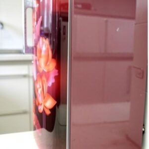 Voltas Beko Single Door Refrigerator (Burgundy/Red Lotus Floral Finish)