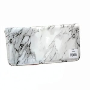 Premium Marble Texture Ladies Wallet – Stylish Long Zipper Clutch Purse for Women