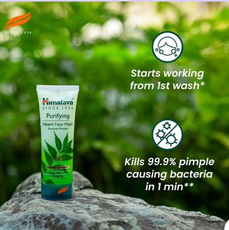 HIMALAYA NEEM FACE WASH 100ML - Image 2