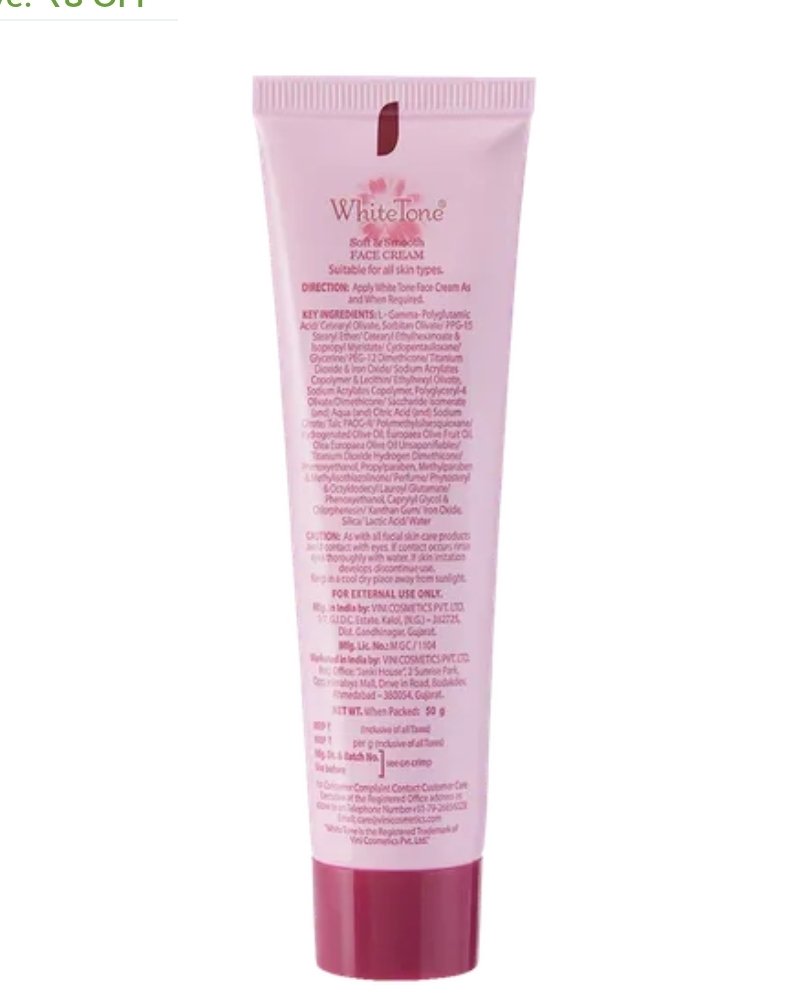WHITE TONE FACE CREAM 50 G - Image 3
